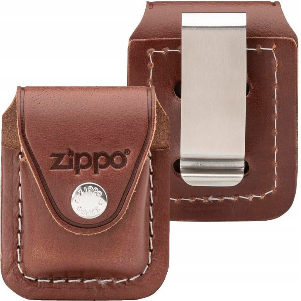 Чехол Zippo LPCB коричневый с клипом