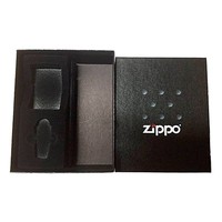 Комплект Zippo Зажигалка 200 + Бензин + Подарочная упаковка + Кремни в подарок