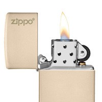 Зажигалка Zippo Flat Sand Zippo Logo 49453 ZL