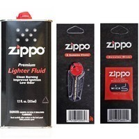 Комплект Zippo Бензин 355 мл 3165 + Кремни 2406 + Фитиль 2425 