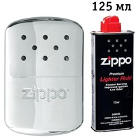 Фото Комплект Zippo Грелка для рук Hand Warmer Euro 40365 + Бензин 3141 для зажигалок