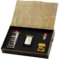 Подарочный набор Zippo Зажигалка 205 + Коробка + Бензин + Кремни + Чехол на пояс койот