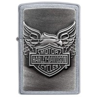 Фото Зажигалка Zippo Harley-Davidson Iron Eagle Emblem Street Chrome 20230