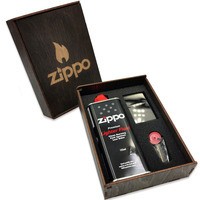 Подарочный набор Zippo Зажигалка 150 + Коробка + Бензин 3141 + Кремни 2406