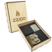 Подарочный набор Zippo Зажигалка 150 CLASSIC + Коробка + Чехол системы molle mz02mc мультикам