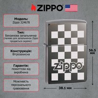 Зажигалка Zippo 324678 ZIPPO CHECKERBOARD BLACK ICE