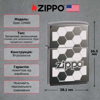 Фото Зажигалка Zippo 324680 ZIPPO HONEYCOMB BLACK ICE