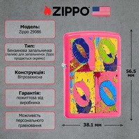 Фото Зажигалка Zippo 29086 Pop Art Lips - Neon Pink
