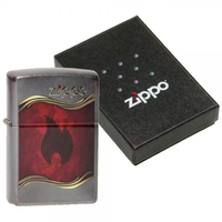 Зажигалка Zippo Flame gray dusk 28378.120