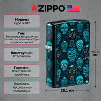 Зажигалка Zippo 49193 Sugar Skull Design