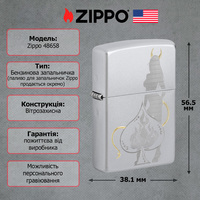 Зажигалка Zippo 205 Devilish Ace Design